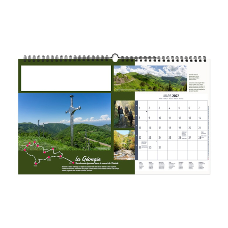 Calendrier illustré publicitaire - Itinérance