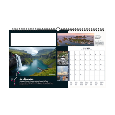 Calendrier illustré publicitaire - Itinérance