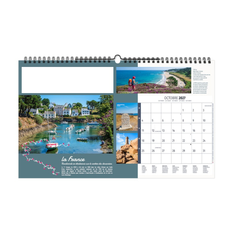 Calendrier illustré publicitaire - Itinérance