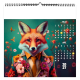 Calendrier illustré publicitaire - Les zanimos Pop'Art