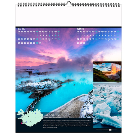 Calendrier illustré publicitaire - A la source