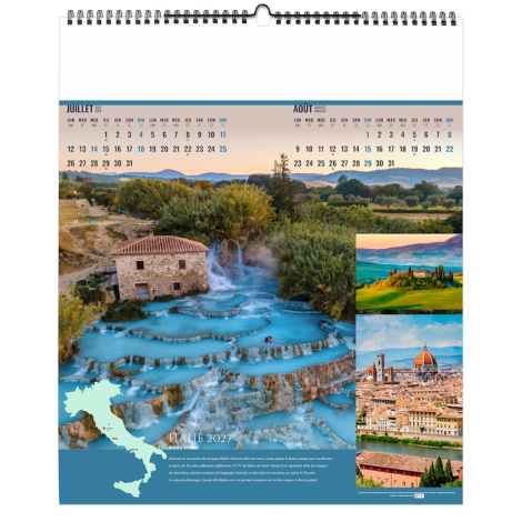 Calendrier illustré publicitaire - A la source