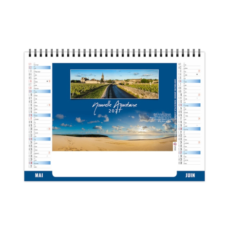 Chevalet standard personnalisé 7 feuillets - Paysages de France