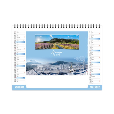 Chevalet standard personnalisé 7 feuillets - Paysages de France