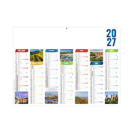 Calendrier scolaire publicitaire - Émilien