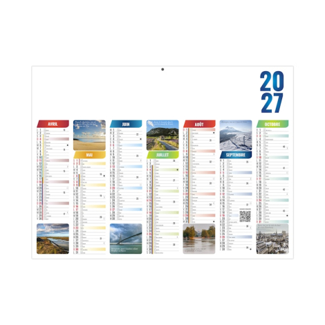 Calendrier scolaire publicitaire - Émilien