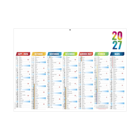 Calendrier scolaire promotionnel - Arlequin