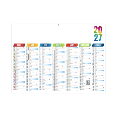Calendrier scolaire promotionnel - Arlequin