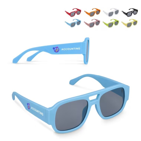 Lunettes de soleil à personnaliser colorées Bastian