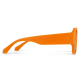 Branche orange de lunettes solaires présentée en gros plan, sans marquage visible. Branche orange de lunettes solaires présentée en gros plan, sans marquage visible.