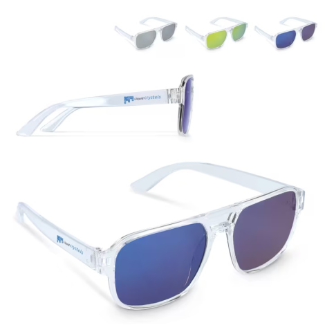 Solaires miroir personnalisables transparentes Elin