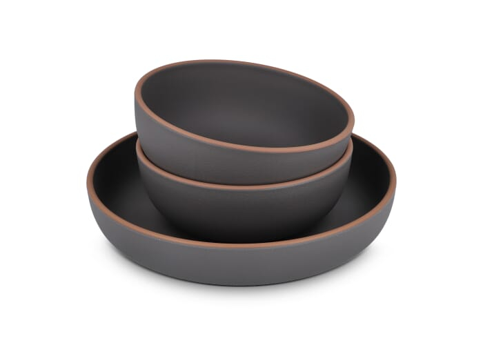 Service de table personnalisable 3 pièces Runa Gris