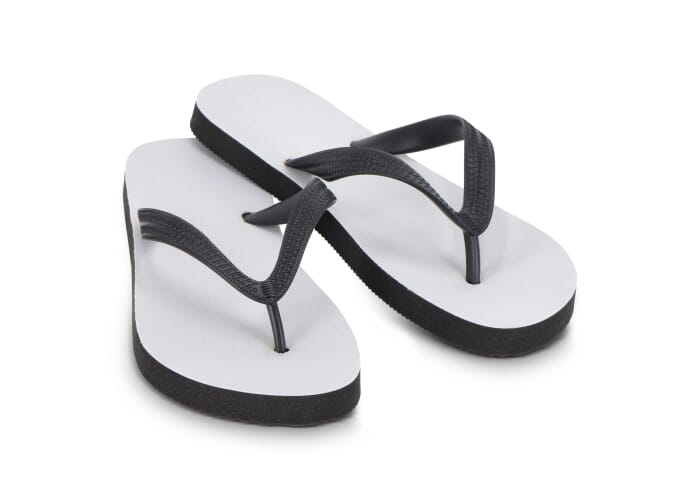 Tongs publicitaires en sublimation taille S 35/38 Blanc