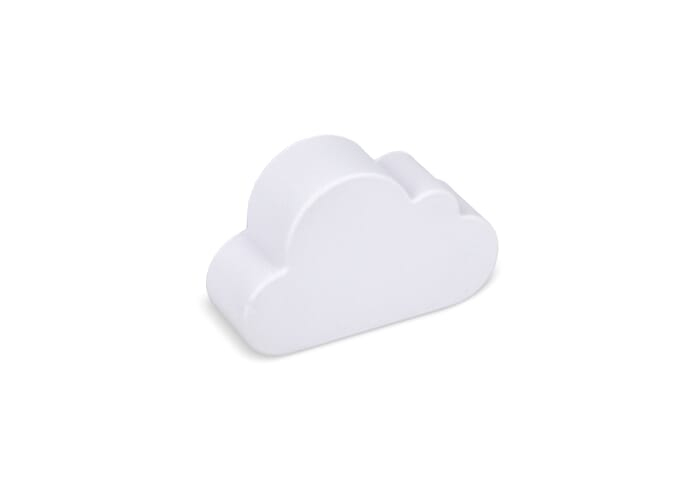 Forme de nuage personnalisable anti-stress Blanc