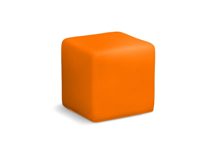 Cube anti-stress à personnaliser en mousse Orange