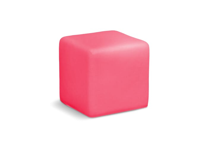 Cube anti-stress à personnaliser en mousse Rose