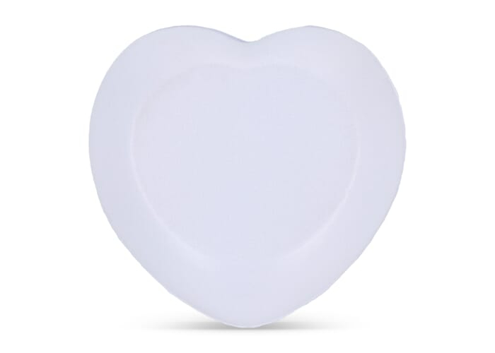 Objet anti-stress à personnaliser cœur en mousse Blanc