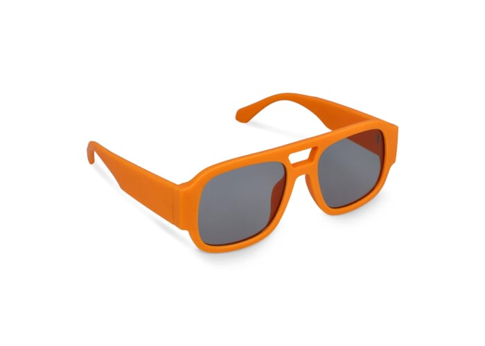 Lunettes de soleil à personnaliser colorées Bastian Orange-clair