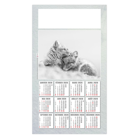Calendrier plaque 1 vue à personnaliser - Julietta