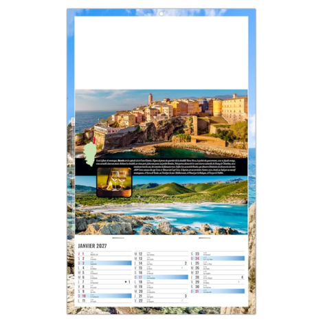Calendrier plaque 1 vue personnalisable - Noé