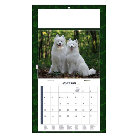 Calendrier 2027 personnalisable plaque 1 vue - Rex