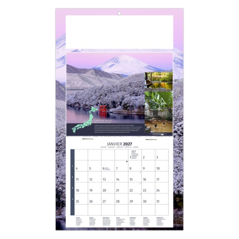 Calendrier plaque 1 vue personnalisable - Léo