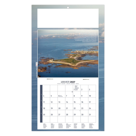Calendrier 2027 personnalisable plaque 1 vue - Esteban