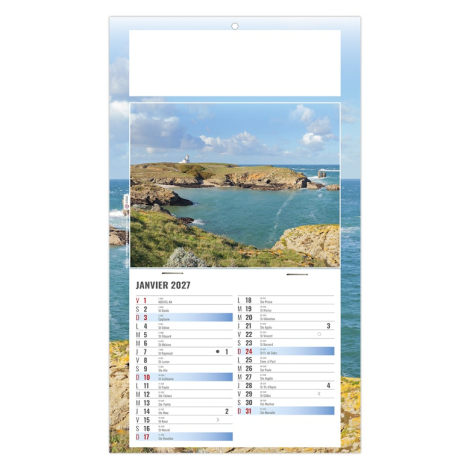 Calendrier sur plaque 1 vue personnalisable - Alain