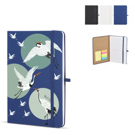 Carnet promotionnel A5 avec notes adhésives Olmo