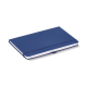 Carnet fermé en version bleue avec fermeture élastique, présenté sans marquage apparent. Carnet fermé en version bleue avec fermeture élastique, présenté sans marquage apparent.