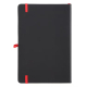 Vue de la face arrière du carnet fermé avec absence de personnalisation visible. Vue de la face arrière du carnet fermé avec absence de personnalisation visible.