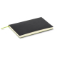 Vue arrière du carnet fermé mettant en évidence la couverture souple et le ruban marque-page, sans personnalisation visible. Vue arrière du carnet fermé mettant en évidence la couverture souple et le ruban marque-page, sans personnalisation visible.