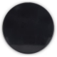 Vue de dessus d’un miroir compact rond noir fermé, sans personnalisation visible sur la face supérieure. Vue de dessus d’un miroir compact rond noir fermé, sans personnalisation visible sur la face supérieure.