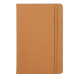 Vue arrière d’un carnet A5 en PU présenté fermé, sans personnalisation visible.