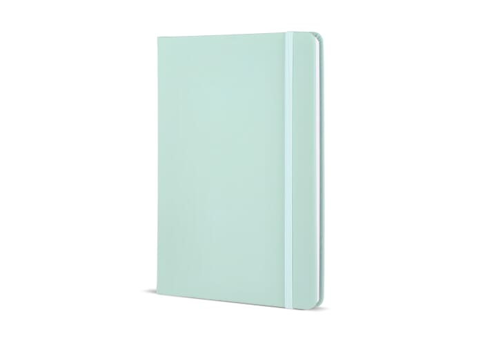Carnet A5 personnalisé avec fermeture élastique Menthe