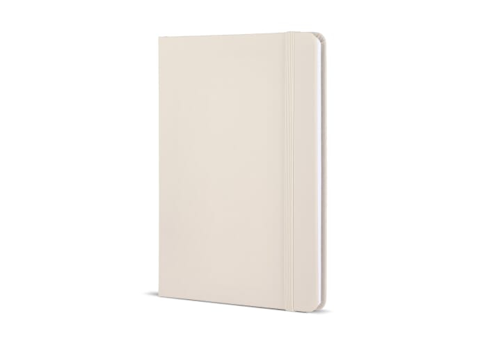 Carnet A5 personnalisé avec fermeture élastique Beige