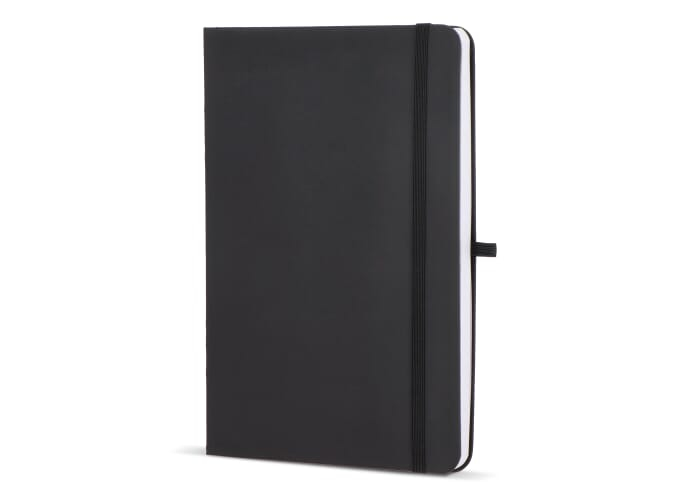 Carnet promotionnel A5 avec notes adhésives Olmo Noir