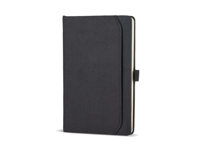 Carnet personnalisable format A5 avec pochette Ashira Noir