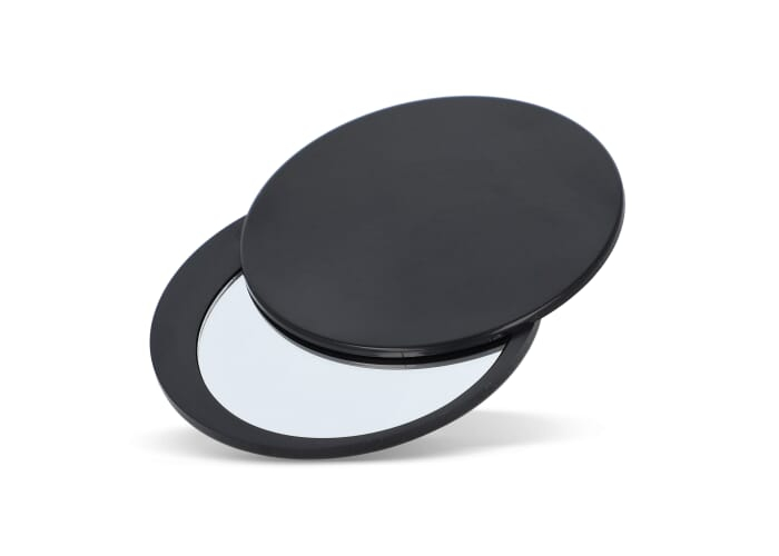 Miroir personnalisable coulissant de poche Poise Noir
