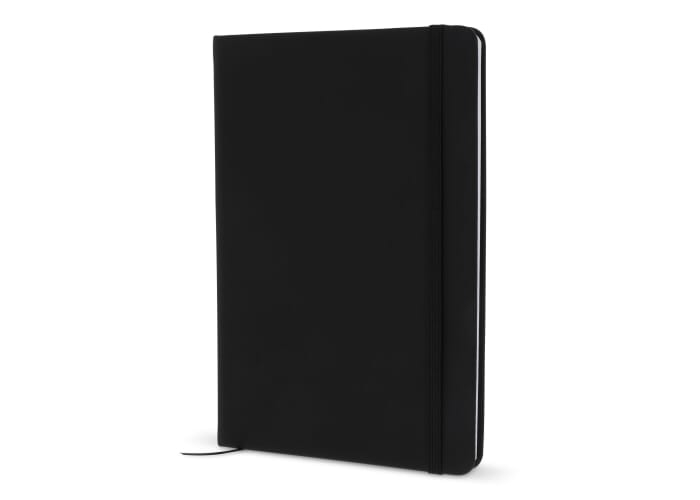 Carnet A5 personnalisé avec fermeture élastique Noir