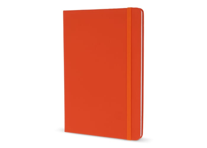 Carnet A5 personnalisé avec fermeture élastique Orange