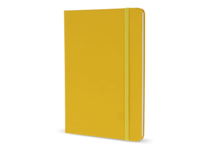 Carnet A5 personnalisé avec fermeture élastique Jaune
