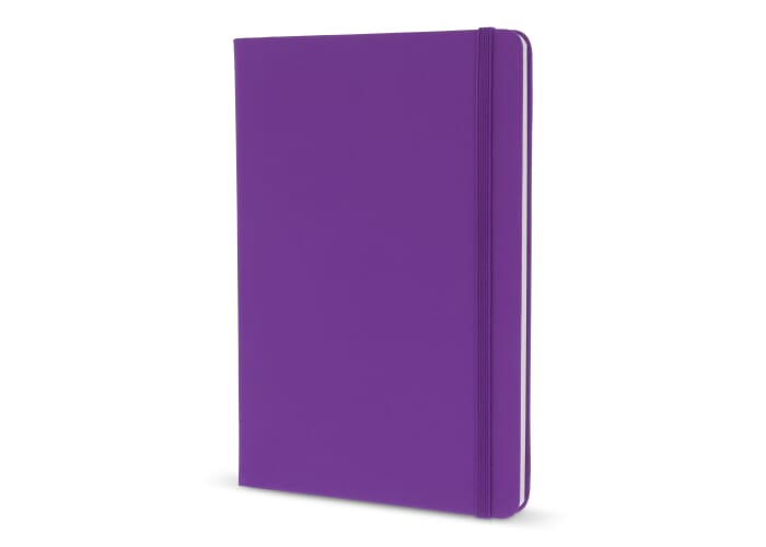 Carnet A5 personnalisé avec fermeture élastique Violet