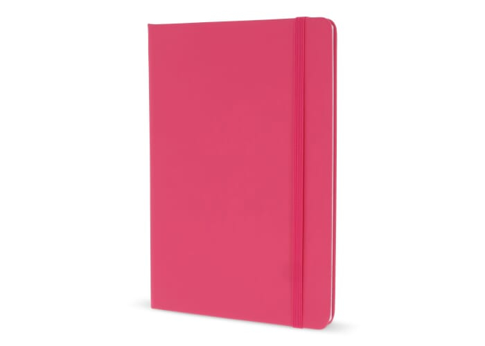 Carnet A5 personnalisé avec fermeture élastique Rose