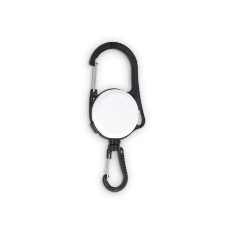 Enrouleur de badge personnalisable double mousqueton