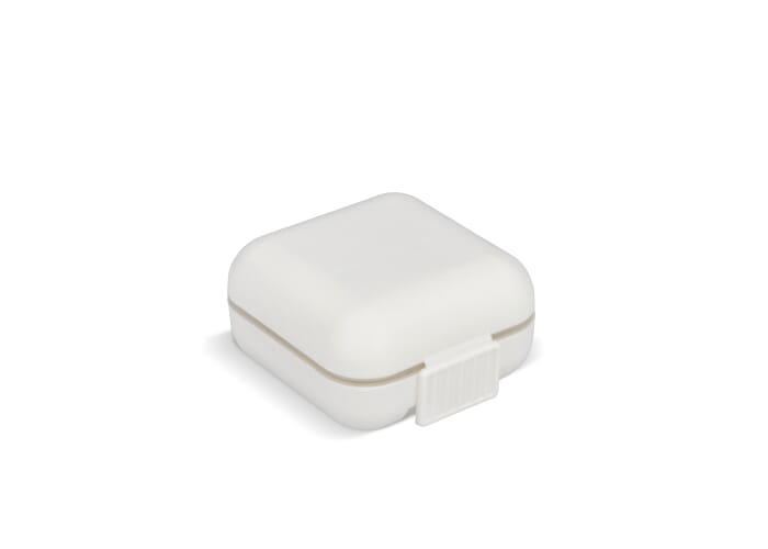 Boîte à pilules personnalisable format compact Blanc
