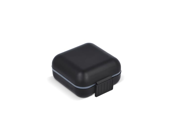 Boîte à pilules personnalisable format compact Noir