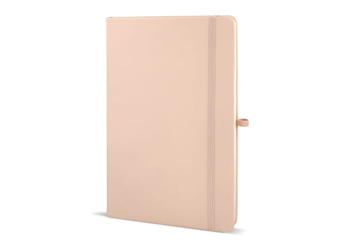Carnet promotionnel A5 avec passant stylo Sora Champagne