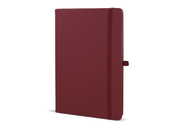 Carnet promotionnel A5 avec passant stylo Sora Bordeaux