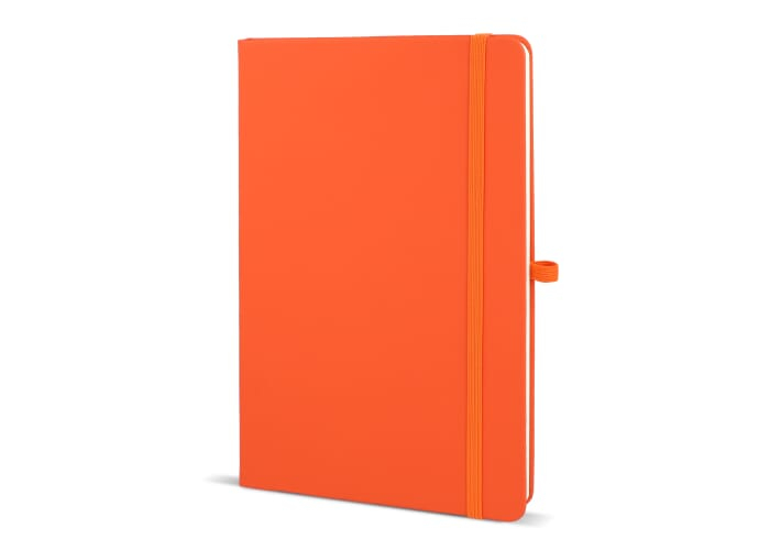 Carnet promotionnel A5 avec passant stylo Sora Orange